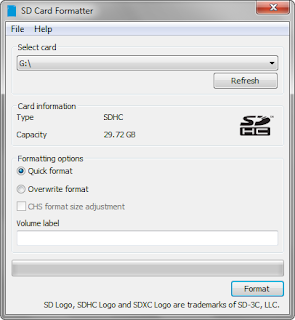 Excelente utilidad para formatear tarjetas SD