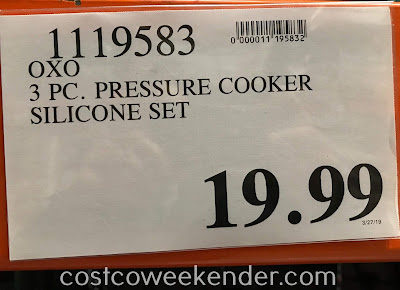 Deal for the Oxo Softworks 3-piece Silicone Pressure Cooker Accessories Set at Costco
