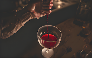 Jacques St. Germain is a legendary vampire who drinks wine mixed with blood.