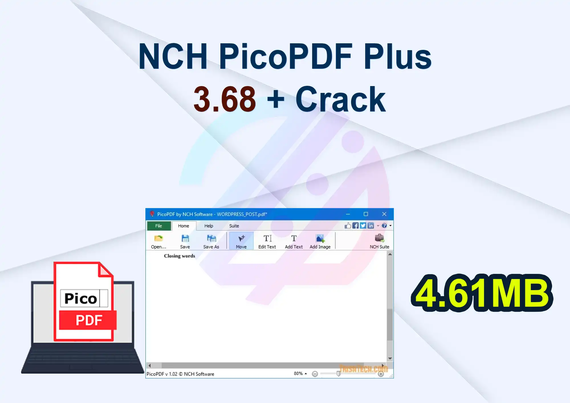 NCH PicoPDF Plus 3.68 + Crack