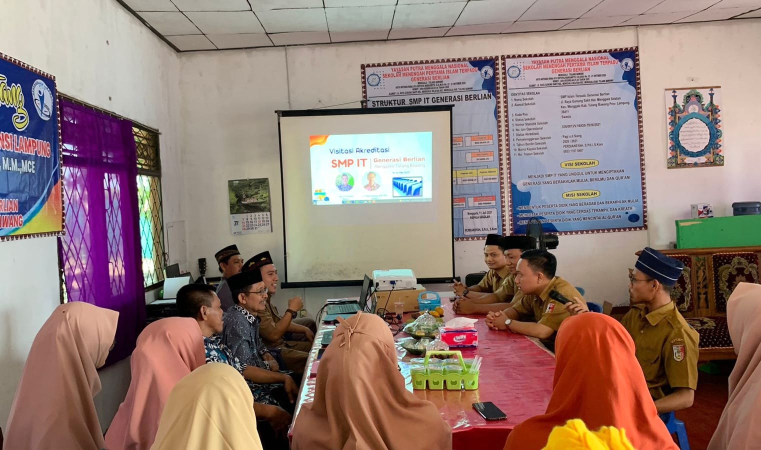 Visitasi Akreditasi SMPIT Generasi Berlian Kota Menggala, Tulang Bawang, Lampung