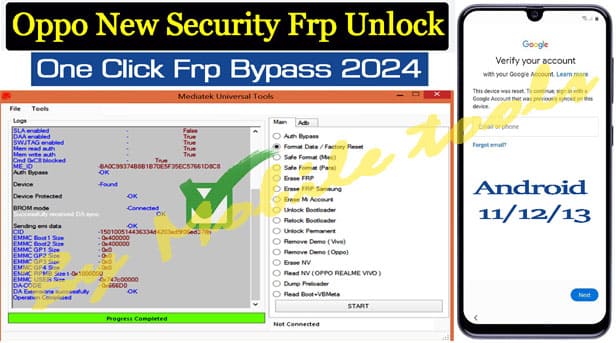 New Security FRP Bypass Tool Latest Version - For Android 13/12/11