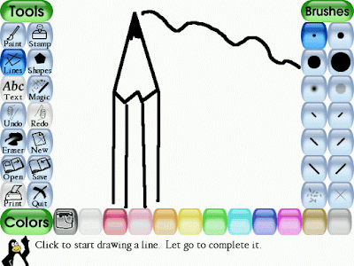 Tux Paint, program gratuit de desen pentru copii