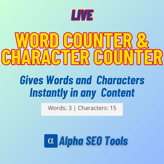 Live Word Counter & Character Counter Tool