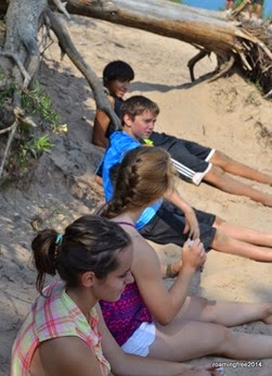 Tired kids!