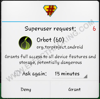 Superuser request Orbot