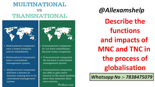what is the role of mncs in the globalisation process in points class 10; explain the role of mncs and tncs in the era of economic globalisation; what is the role of mncs in economic development?; what is the role of mncs in the globalisation process brainly; impact of globalisation on multinational companies pdf; what is the role of mncs class 10; what are the various ways in which countries can be linked; mncs and globalisation wikipedia
