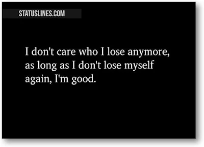 i dont care who i lose anymore