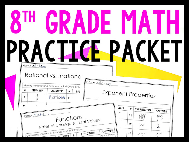 8th Grade Math Worksheets Common Core