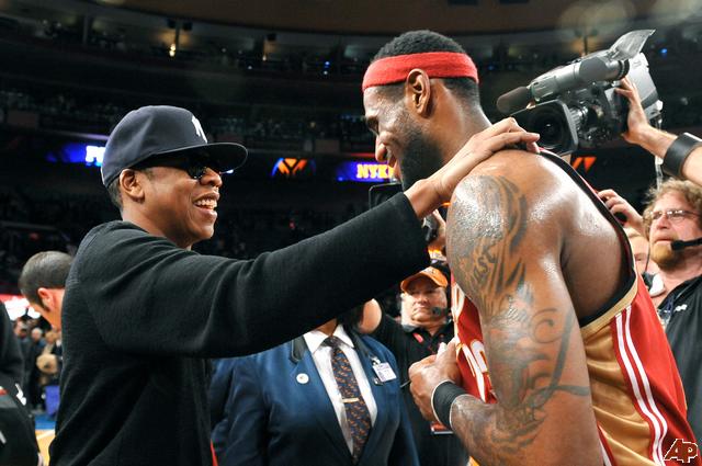 jay z illuminati sign. Lebron James and Jay-Z.