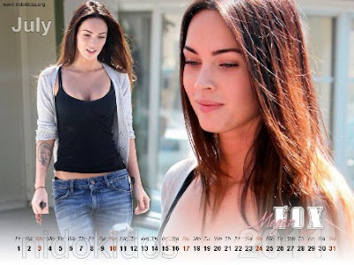 Megan Fox Desktop Calendar 2011 Free New Year 2011 Calendar 