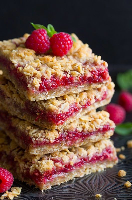 Raspberry Crumb Bars 