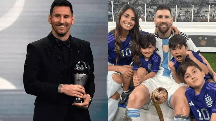 Messi's beautiful message to his children after bagging FIFA The Best award is winning over fans