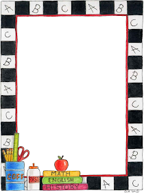 back to school bulletin board writing paper template