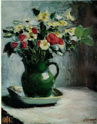 P5 Flowers in a Green Jug by Roderic O'Conor