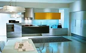 acrylic solid surface kitchen with dining hall