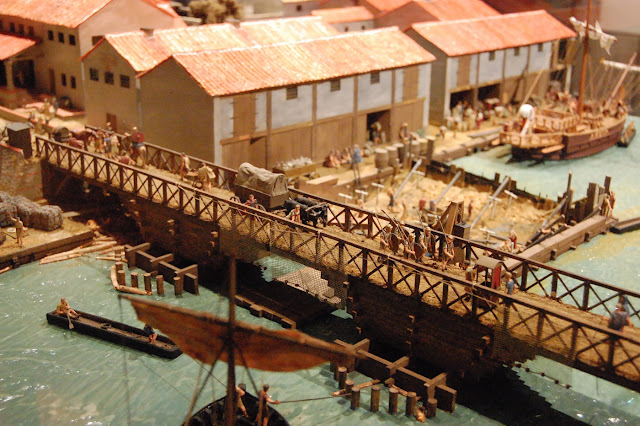 Модель первого моста через Темзу (85-90 гг. н. э.) в Лондонском музее