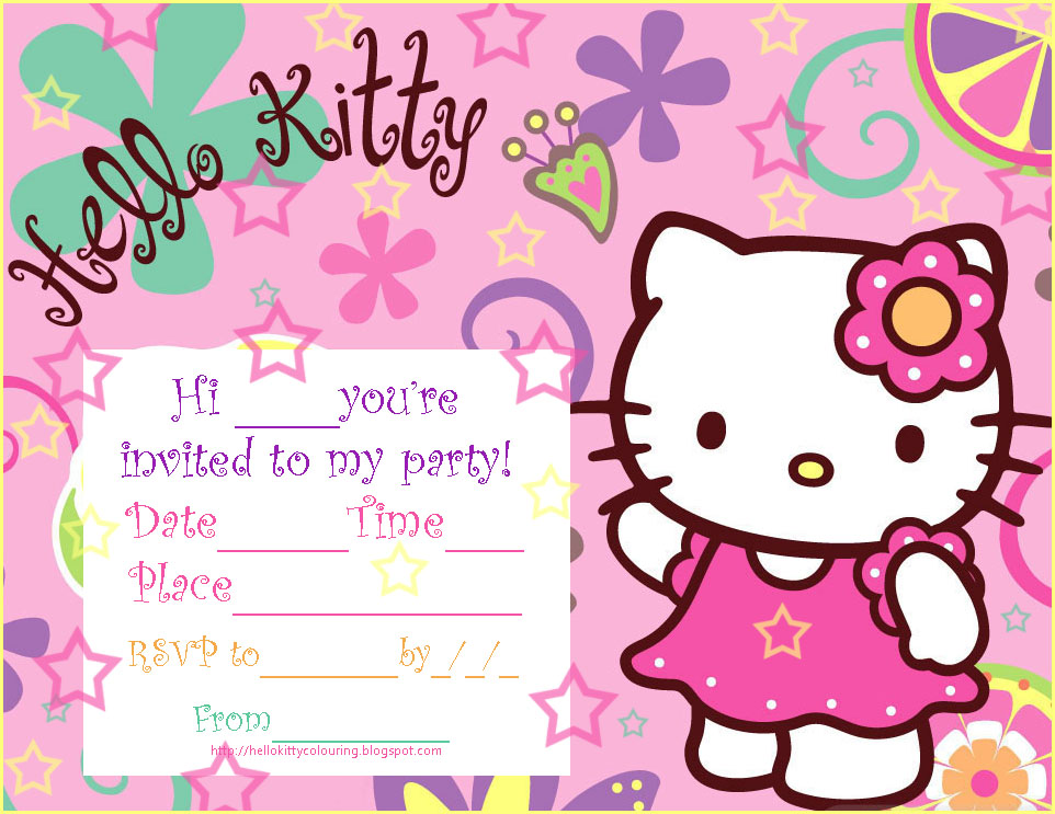 Hello Kitty Birthday Invitations Printable 5