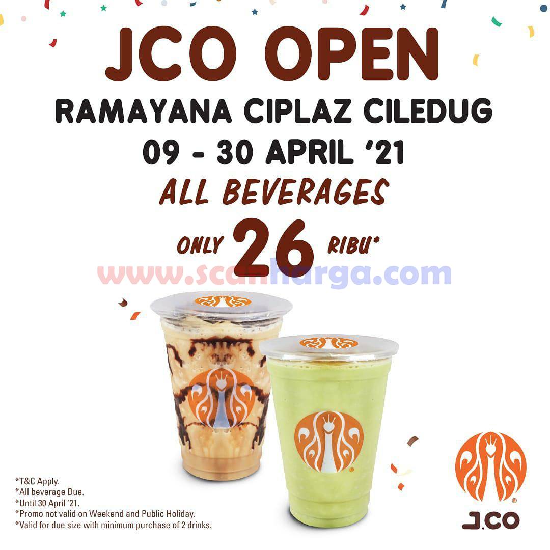 JCO Ramayana Ciplaz Ciledug Opening Promo All Beverages only 26K