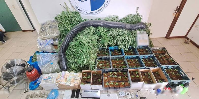 Δύο συλλήψεις για 28 κιλά χασίς και 270 φυτά κάνναβης