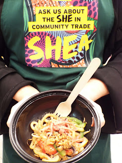Delicious Wagamama vegan noodle dish, displayed by the lovely team member at The Body Shop Liverpool blogger's event.