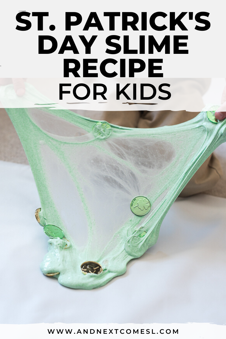 St. Patrick's Day slime recipe