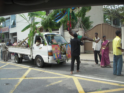 Man Hanging from Hooks in His Skin in India