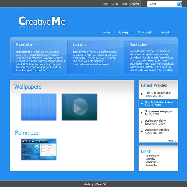 Free Editable PSD Website Template