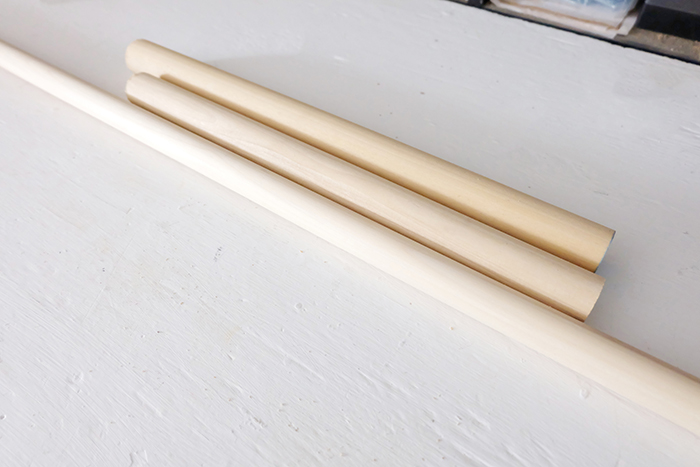 wood dowels for curtain rod
