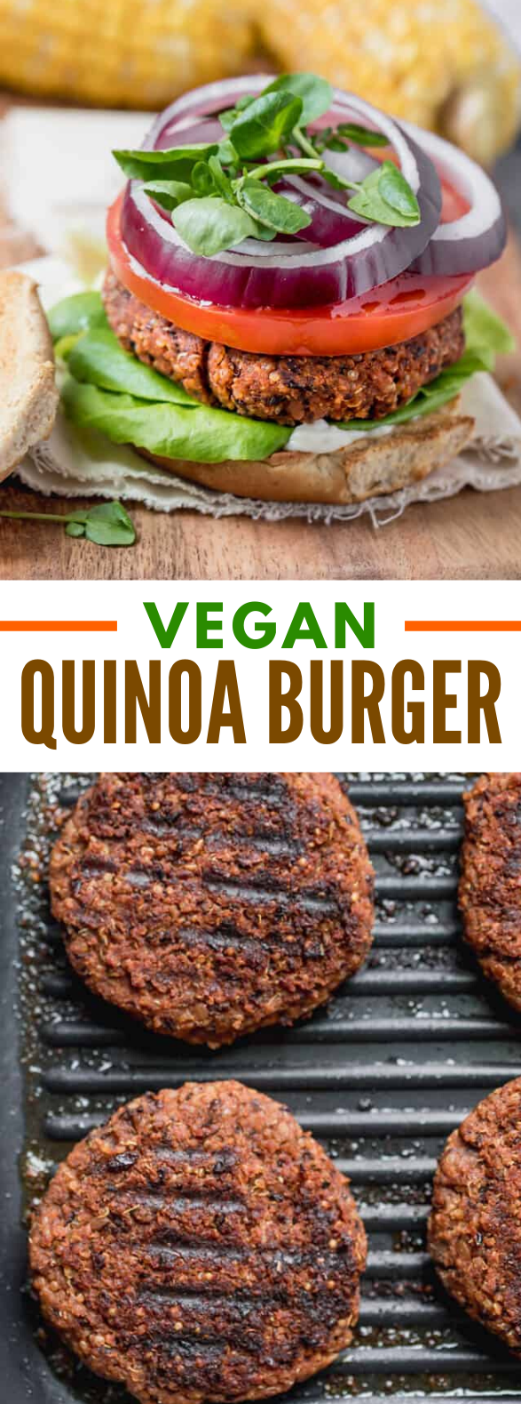 Quinoa Burger #vegan #sandwiches