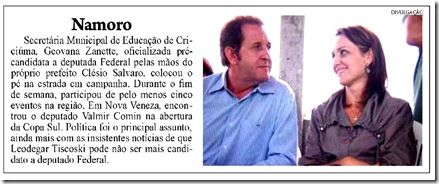 Namoro-coluna Karina