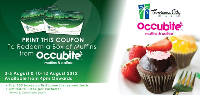 Occubite: FREE Muffins Giveaway Coupon