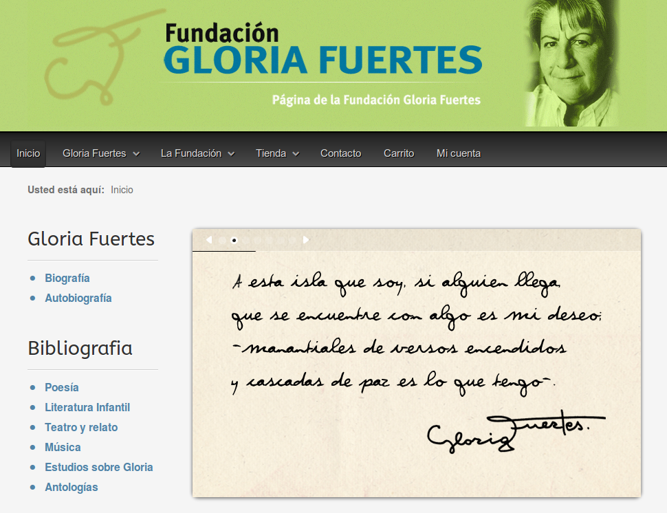 http://www.gloriafuertes.org/