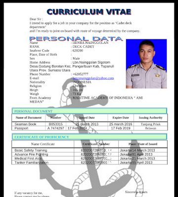 contoh cv 2