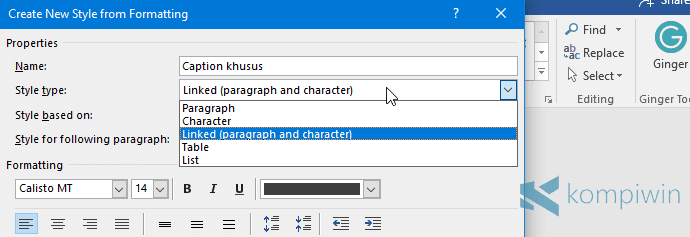 buat tampilan microsoft word sendiri