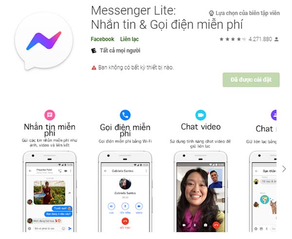 Tải Messenger Lite - Nhăn tin & gọi video miễn phí cho PC, Android, IOS a