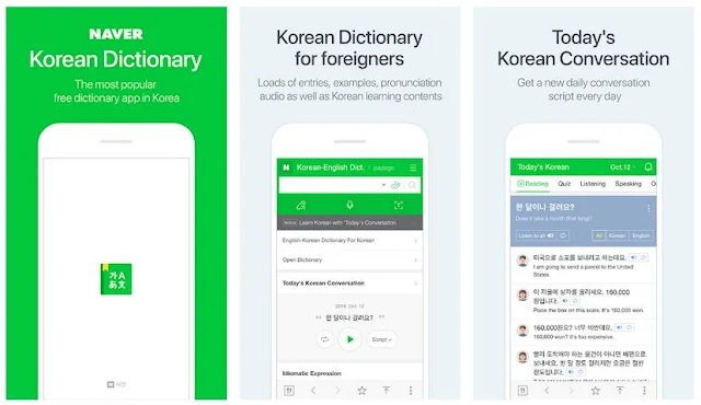 Aplikasi Naver Dictionary