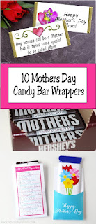 Click here to find 10 free printable candy bar wrappers that are perfect for Mother's Day.  Mom will love not only get a homemade card, but a little bit of chocolate too.  With that win, you'll definitely be her favorite kid this year!