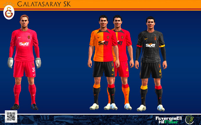 Galatasaray 22-23 Kits For PES 2013