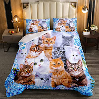 Ropa de cama de gatos