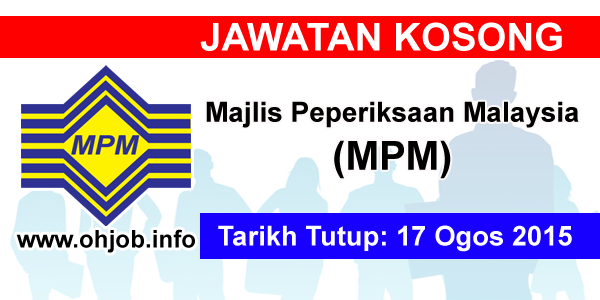 jawatan kosong majlis peperiksaan malaysia