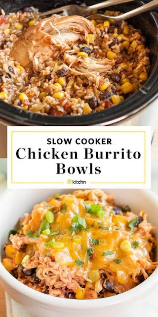 Slow-Cooker Recipes Chicken Burrito Bowls