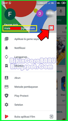 cara melihat alamat email saya