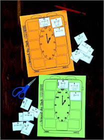 One Step Equations Around the Clock Partner Scavenger Hunt Activity