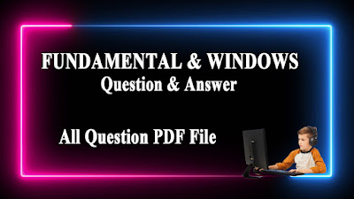 CITA QUESTION PAPER - FUNDAMENTAL & WINDOWS MCQ Question & Answer SET 4