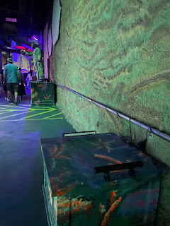 A box where the actor will stand once this becomes a scare zone during the Creatures of the Night event