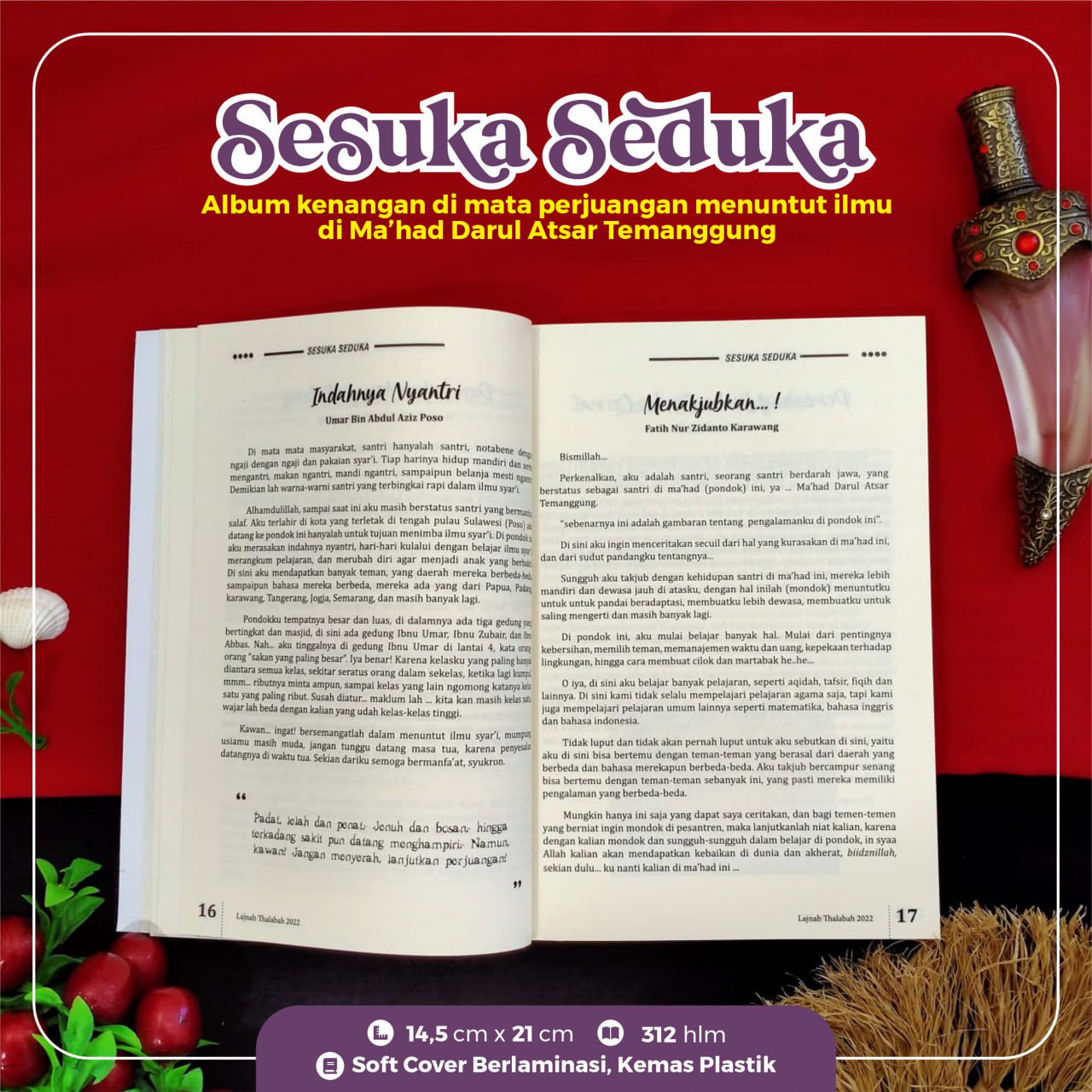 Buku Sesuka Seduka Kisah Santri Belajar di Pondok Pesantren