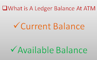 What Is A Ledger Balance At An ATM