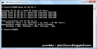 Pengertian, Fungsi dan Penjelasan PING pada Command Promt