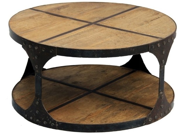 DIY Unique Round Coffee Tables From Recycled Materials